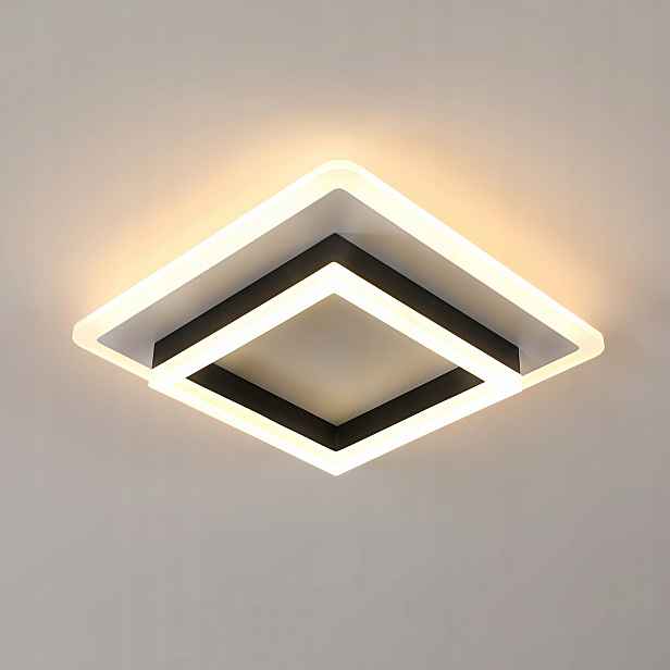 Stropní svítidlo Led čtvercové černé povrchové 3000K 30W 3300lm