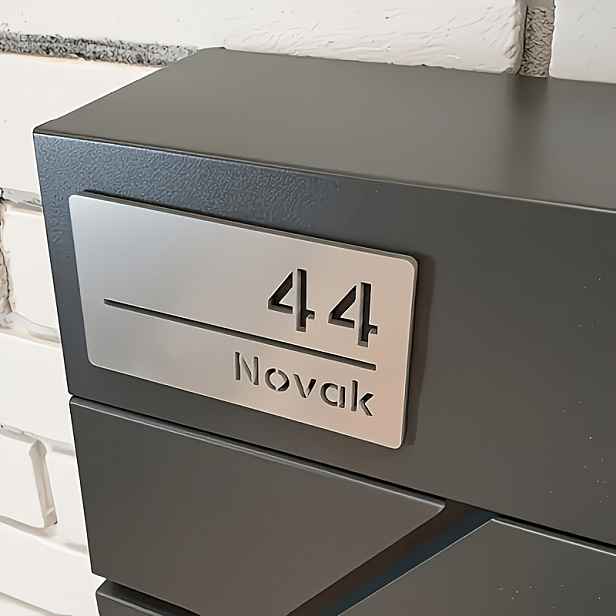 TEMU 2D plochá, 2D vlastnoručně vyrobená jmenovka domu, číslo dveří a dekorace poštovní schránky - moderní minimalistický design, vyrobeno z odolného