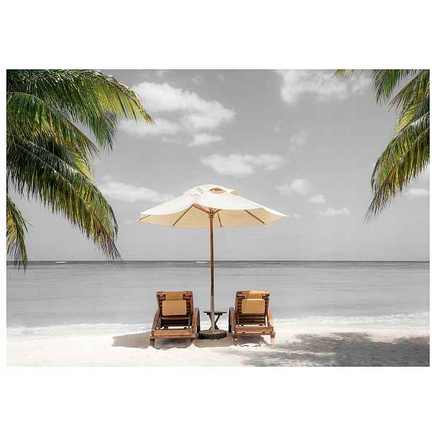 Vliesová fototapeta Pláž relax bílý písek léto prázdniny 254x184 lepidlo