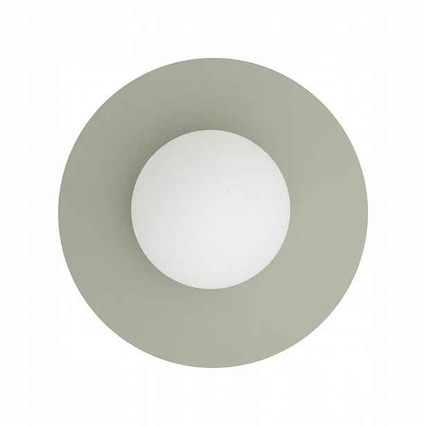 Zelená nástěnná lampa Saturn nad zrcadlem v předsíni Nowodvorski