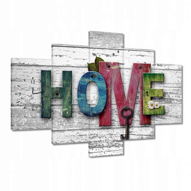 Hodiny 150x105 Nápis Home