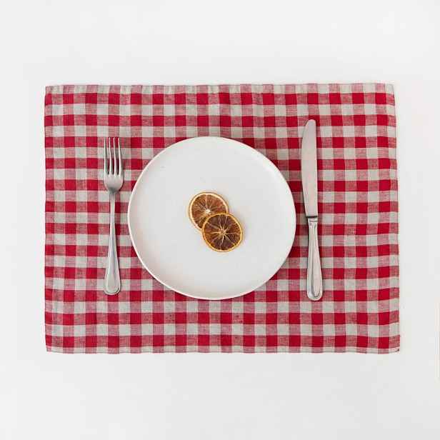 Látkové prostírání 35x45 cm Red Gingham – Linen Tales
