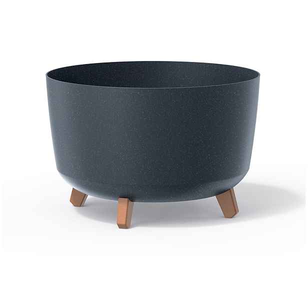 Prosperplast Květináč GLOWE STANDARD ECO na nožičkách antracit, varianta 23,5 cm