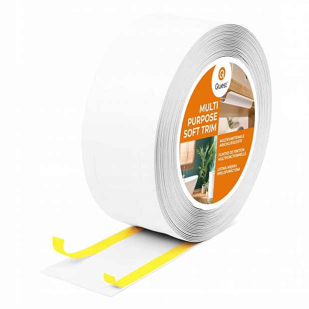 Pvc dokončovací lišta 6v1 samolepicí, bílá, 20 m, 95 mm, W1