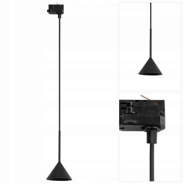 Reflektor Tracer Cono černý IP20 vyřezávaná forma v kuchyni Tk Lighting