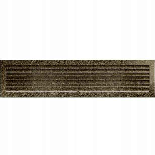 Ventilační mřížka krbová Fresh 17x70 černozlatá