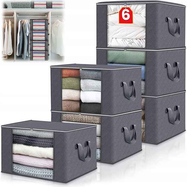 6 x Organizer Obal Na Tašku Pro Ukládání Oblečení A Ložního Prádla