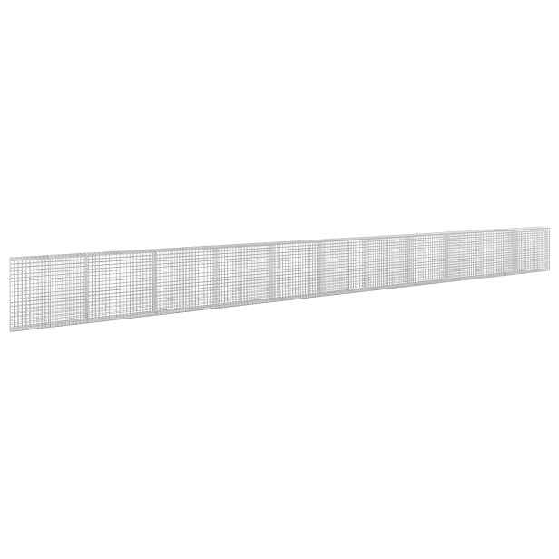 vidaXL Gabion s drátem 3,5 mm a síťkou 5x5 cm 1100x30x100 cm