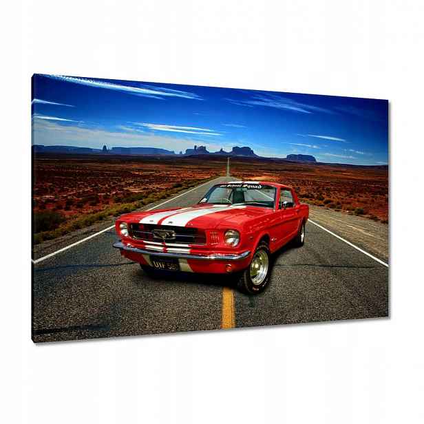 Obrazy 120x80 Červený Ford Mustang Usa