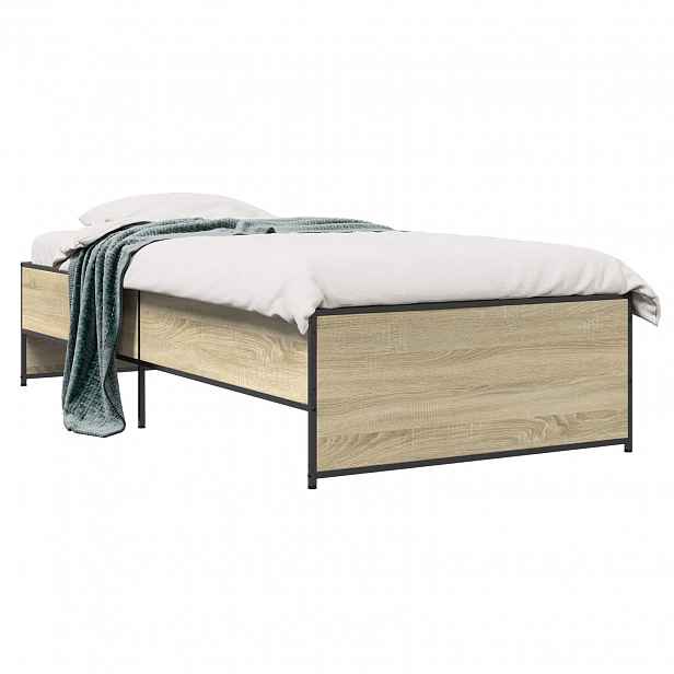 vidaXL Rám postele Dub sonoma 80 x 200 cm Kompozitní dřevo