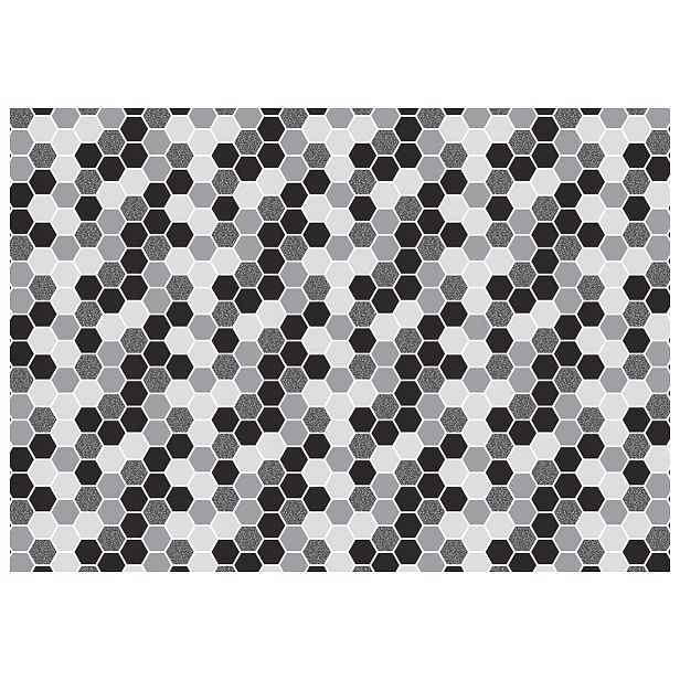 Fototapeta Geometrické šedé šestiúhelníky vinylová moderní 208x146 lepidlo