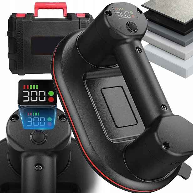 Přísavka Na Vakuové Dlaždice S Čerpadlem Držák Na Glazurová Skla 300 Kg 4000 Mah