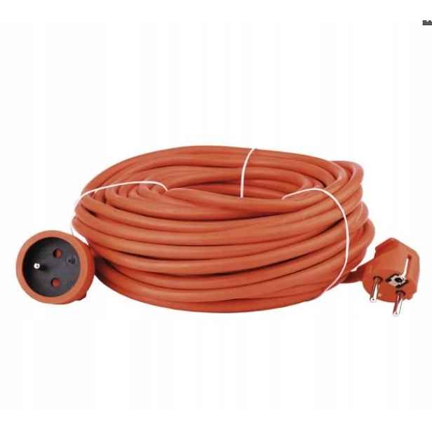 Prodlužovací Kabel 1 zásuvka 20 m oranžový Emos P01120