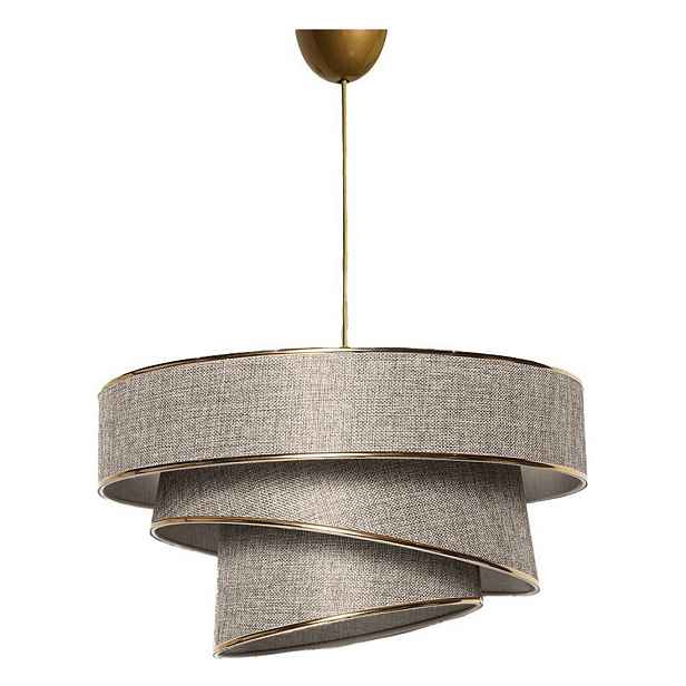 Závěsný lustr Couper - Beige, Gold