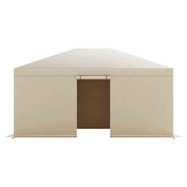 Voděodolný obal na zahradní altán, okenní pavilon 3.7 x 4.9 m, Pe, silný
