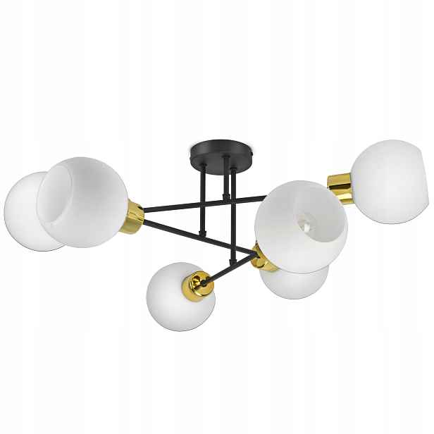 Závěsná lampa Lustr Skleněné Mléčné koule Led