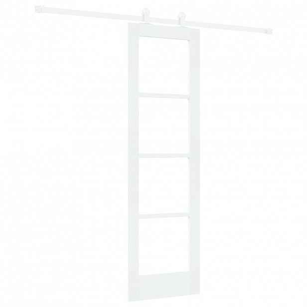 vidaXL Posuvné dveře ORKDAL 61 x 198,5 cm Masivní borové dřevo a sklo
