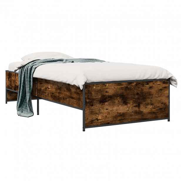 vidaXL Rám postele Kouřový dub 80 x 200 cm Kompozitní dřevo