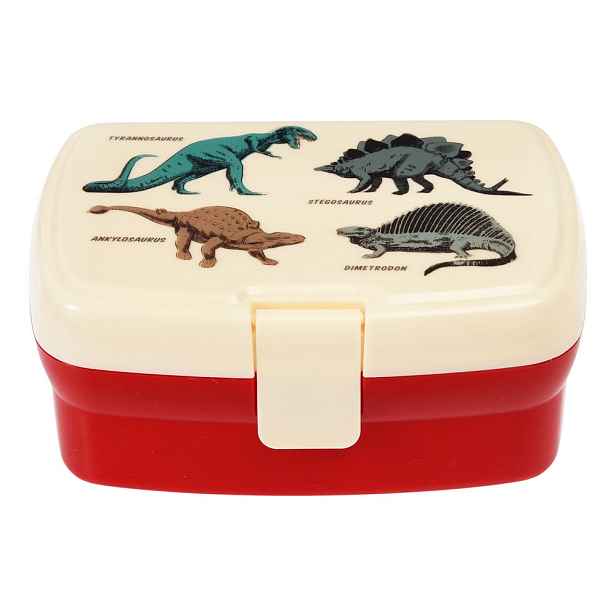 Červený/krémový dětský svačinový box Prehistoric Land – Rex London
