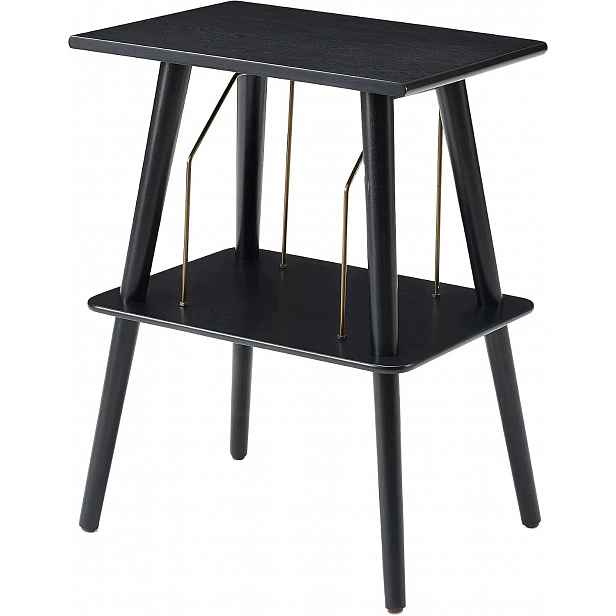 Crosley Manchester Stojan Na Vinylové Desky, Dřevo, Černý