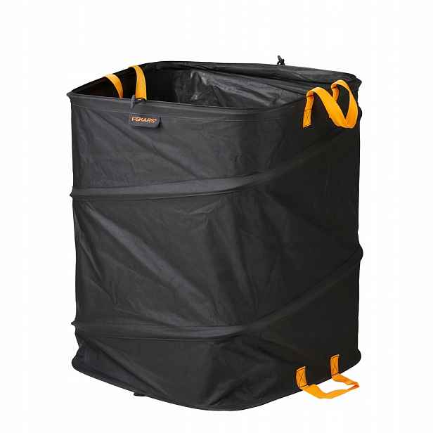 Fiskars Pop-up Zahradní skládací koš na listí, trávu, odpadky, pytel 219 l