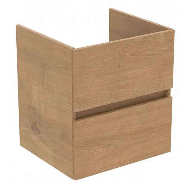Ideal Standard Eurovit+ - Umyvadlová skříňka, 55x50x44 cm, 2 zásuvky, dub R0256Y8