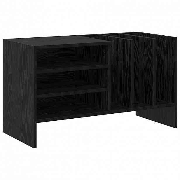 vidaXL Skříň na gramofonové desky Černý dub 78.5 x 35 x 45 cm