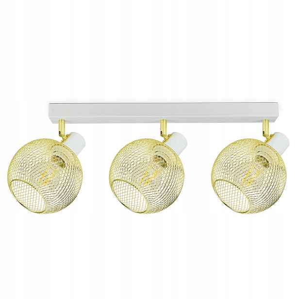 Stropní Svítidlo Lustr Stropní Svítidlo Gold Globe 488-BG3 Led 3xE27 Led Pohyblivá