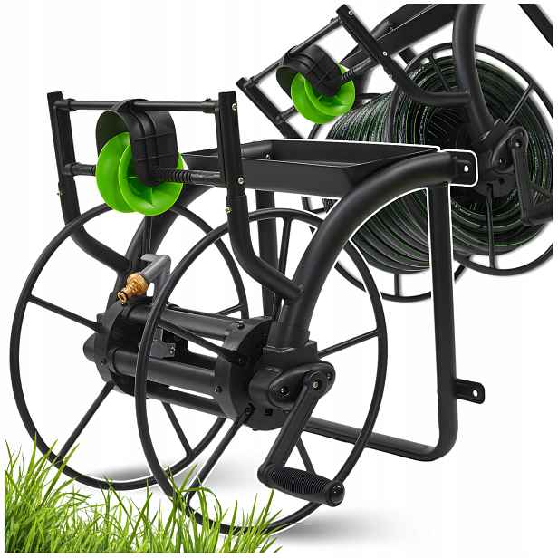 Kovový Navíječ Zahradní Hadice Na Stěnu, Stojící Buben Stalco Garden