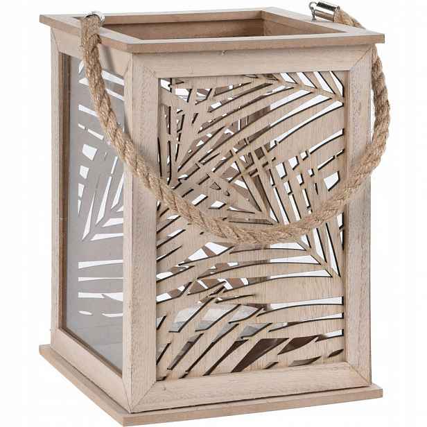 Lucerna Leaf Design na svíčku, 18x26 cm
