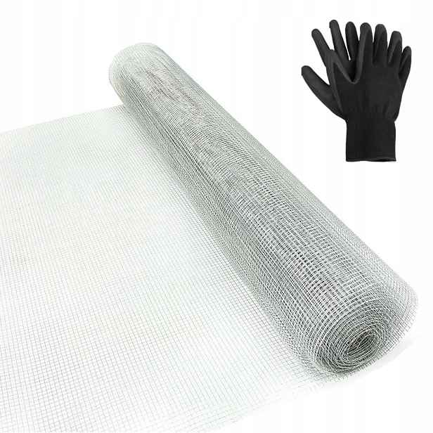 Síť proti hlodavcům 10 m na krtky kuny nornice kovová 6,3x6,3 mm
