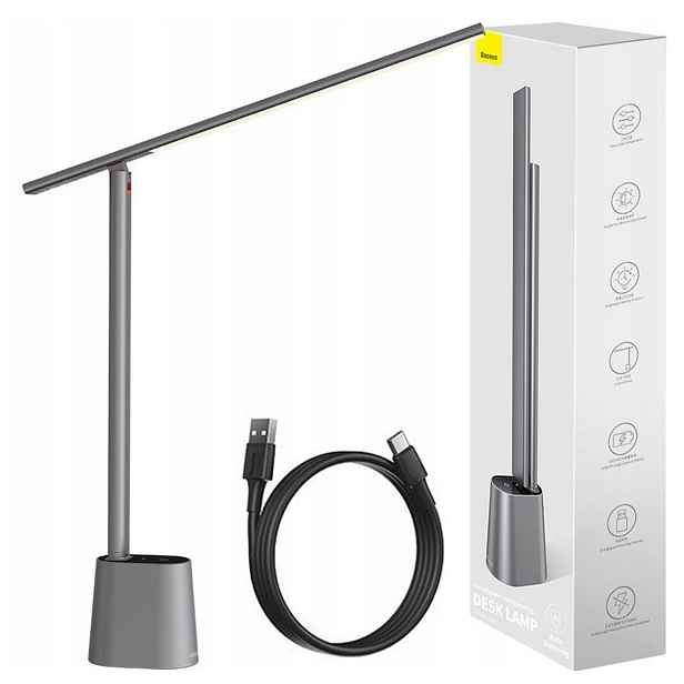 Baseus Kancelářská Lampa Smart Eye Akumulátorová Skládací Pro Práci 1000 Lux