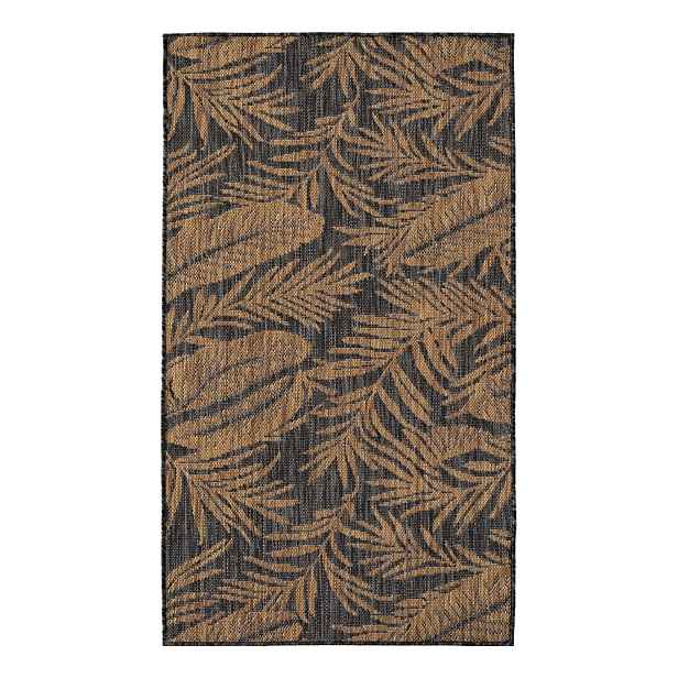 Černý/hnědý vnitřní a venkovní koberec 80x150 cm Mira 1451 – Ayyildiz Carpets