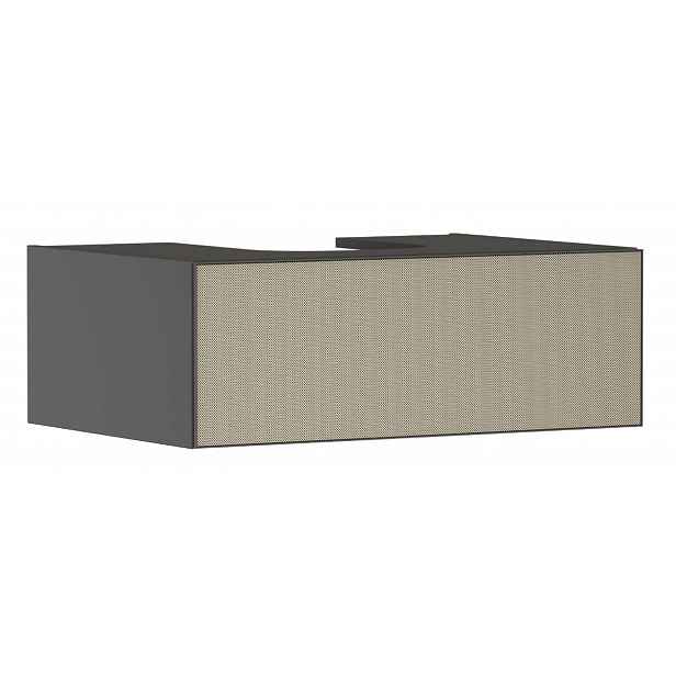 Hansgrohe Xevolos E - Umyvadlová skříňka, 28x78x55 cm, 1 zásuvka, matná šedá/strukturovaný bronz 54312390