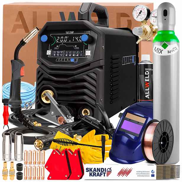 Svařovací Stroj Spartus Easymig 210P 230V 200A Synergie Mma Tig Flux 2-VÁLCOVÝ