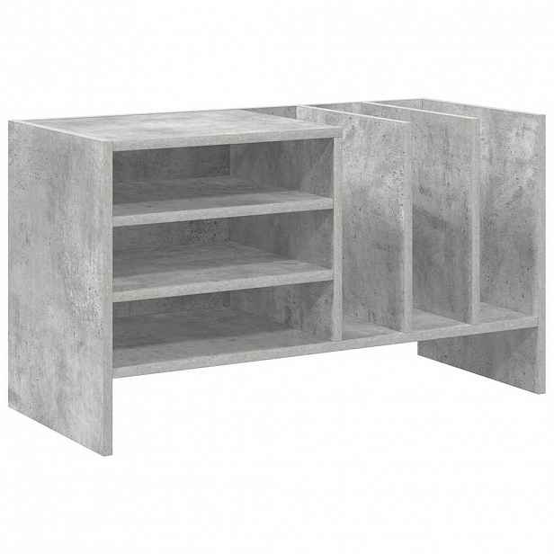 vidaXL Skříň na gramofonové desky Betonově šedá 78.5 x 35 x 45 cm