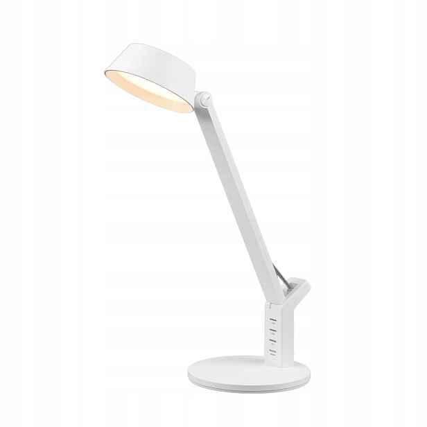 Moderní stolní lampa Ava bílá Trio