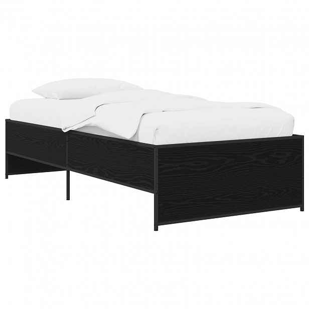 vidaXL Rám postele Černý dub 80 x 200 cm Kompozitní dřevo