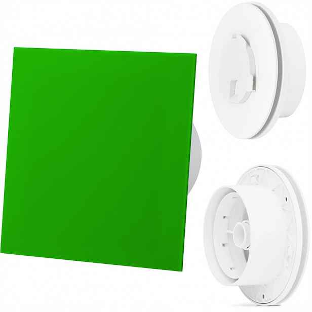 Anemostat Větrací A Odvětrávací S Regulací Panel Plexi Zelený Fi 100