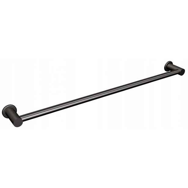 Nástěnný věšák na trubky, délka 50 cm, černý, Mat