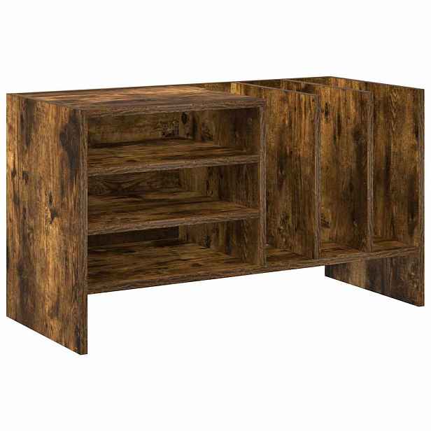 vidaXL Skříň na gramofonové desky Kouřový dub 78.5 x 35 x 45 cm