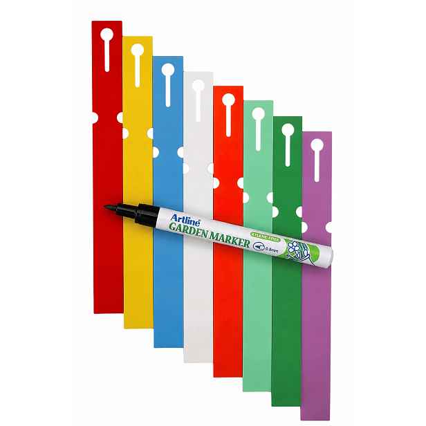 Marker Etikety 8 Smyčkové barvy pro popis rostlin 250x17mm (17x250) 800ks