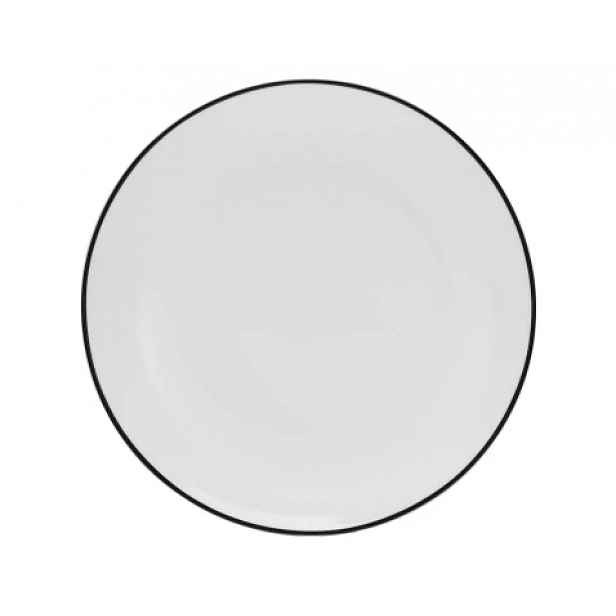 Mělký talíř Luna Black Line 27 cm, bílý