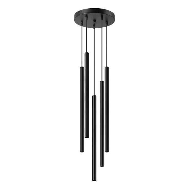 Černé kovové závěsné svítidlo ø 25 cm Fideus – Sollux