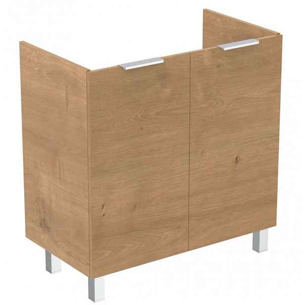 Ideal Standard Eurovit+ - Umyvadlová skříňka, 84x80x44 cm, 2 dvířka, panty L/P, dub R0262Y8