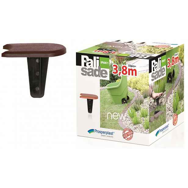 Palisada zahradní IPAK 3,8 m, hnědá