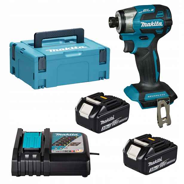 Příklepový šroubovák Makita="173RFJ 18V Lxt 180Nm 1/4 Bl Xpt 2x3Ah kufr