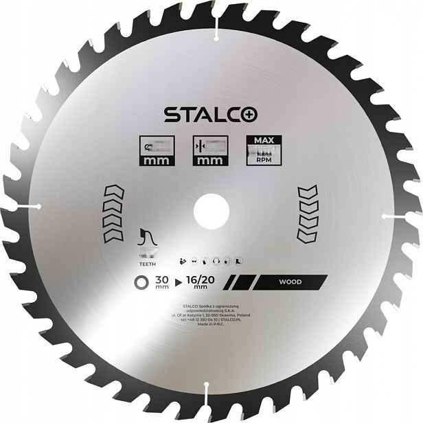 Stalco Kotoučová pila na dřevo ø300x30x30 mm Z60 S-34230