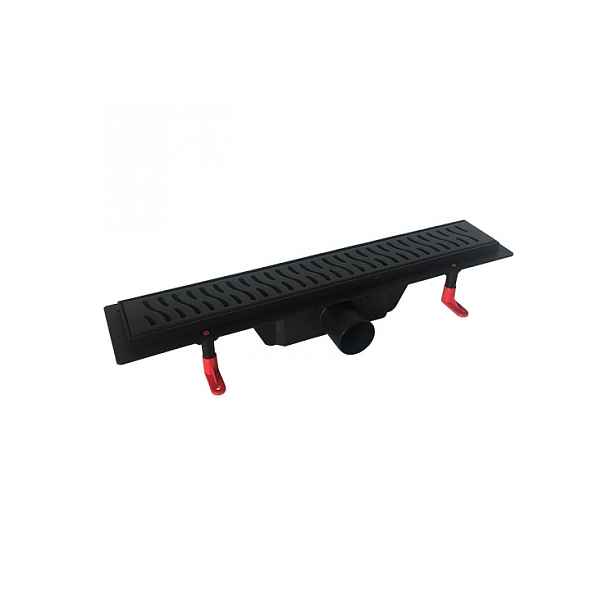 HOPA STANDARDline BLACK HARMONY 500 - černý lineární plastový žlab 500 mm