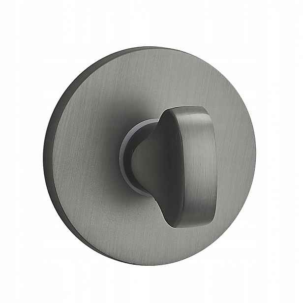 Kulatý Wc závěs LO4 503A, Grafit, hliník/značka, 53 x 6 mm